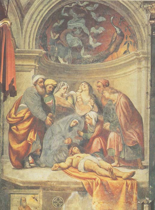 Giovanni Antonio de' Sacchis detto il Pordenone, Deposizione (1520-1521; affresco; Cremona, Duomo)

