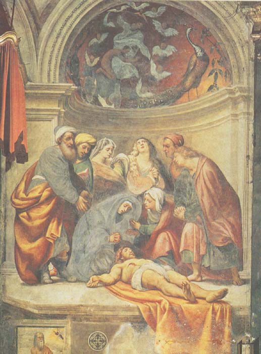 Giovanni Antonio de' Sacchis detto il Pordenone, Deposizione (1520-1521; affresco; Cremona, Duomo) 