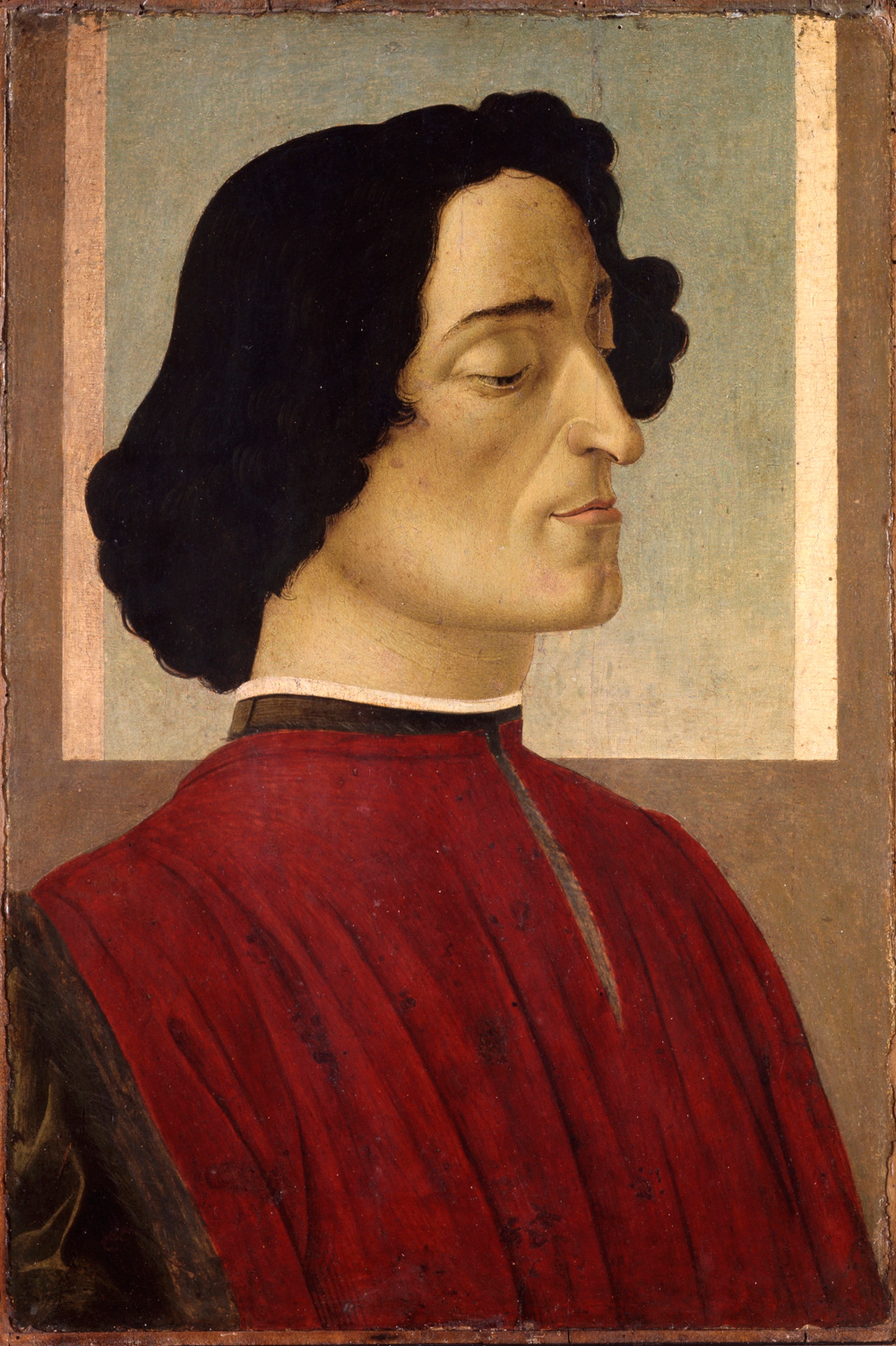 Sandro Botticelli, Ritratto di Giuliano de' Medici (1478 circa; tempera su tavola, 54 x 36 cm; Bergamo, Accademia Carrara)
