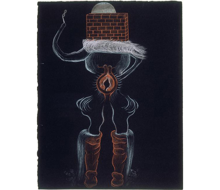 Greta Knutson, Tristan Tzara, Valentine Hugo, Cadavre exquis (1929; matita colorata su carta, 32,7 x 25 cm; Parigi, Centre Pompidou, Musée National d'art moderne) 