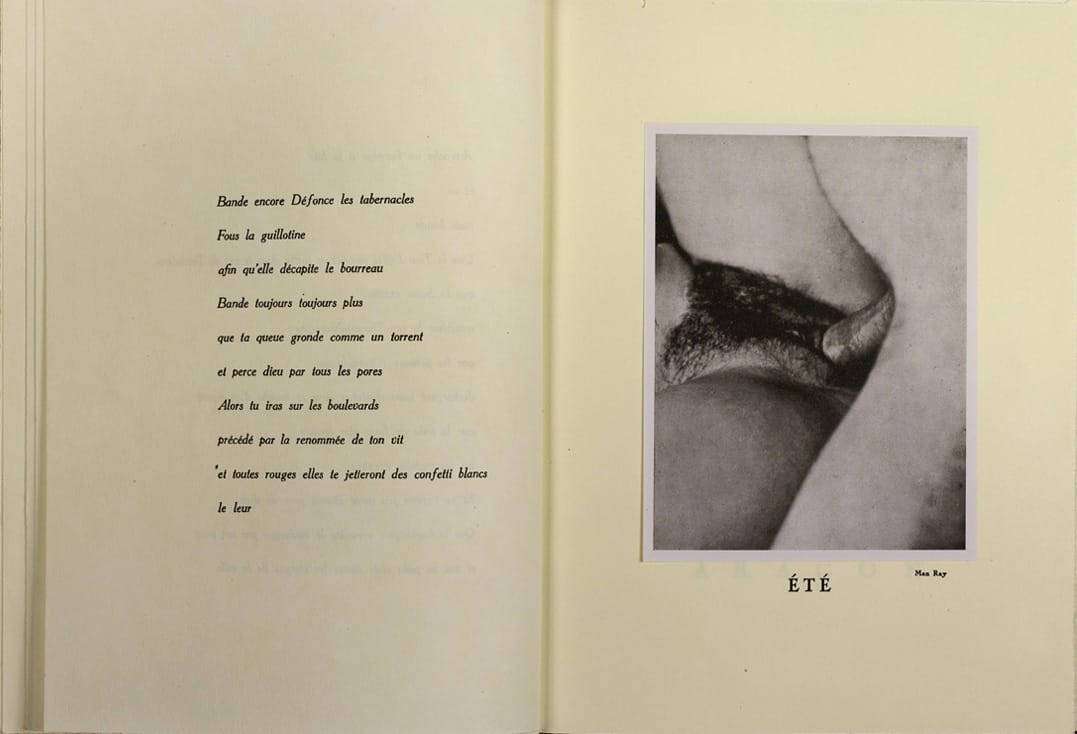 Jindřich Štyrský, Emilie vient à moi en rêve (1933; stampa alla gelatina ai sali d'argento, 24 x 18 cm; Parigi, Centre Pompidou, Musée National d'art moderne) 