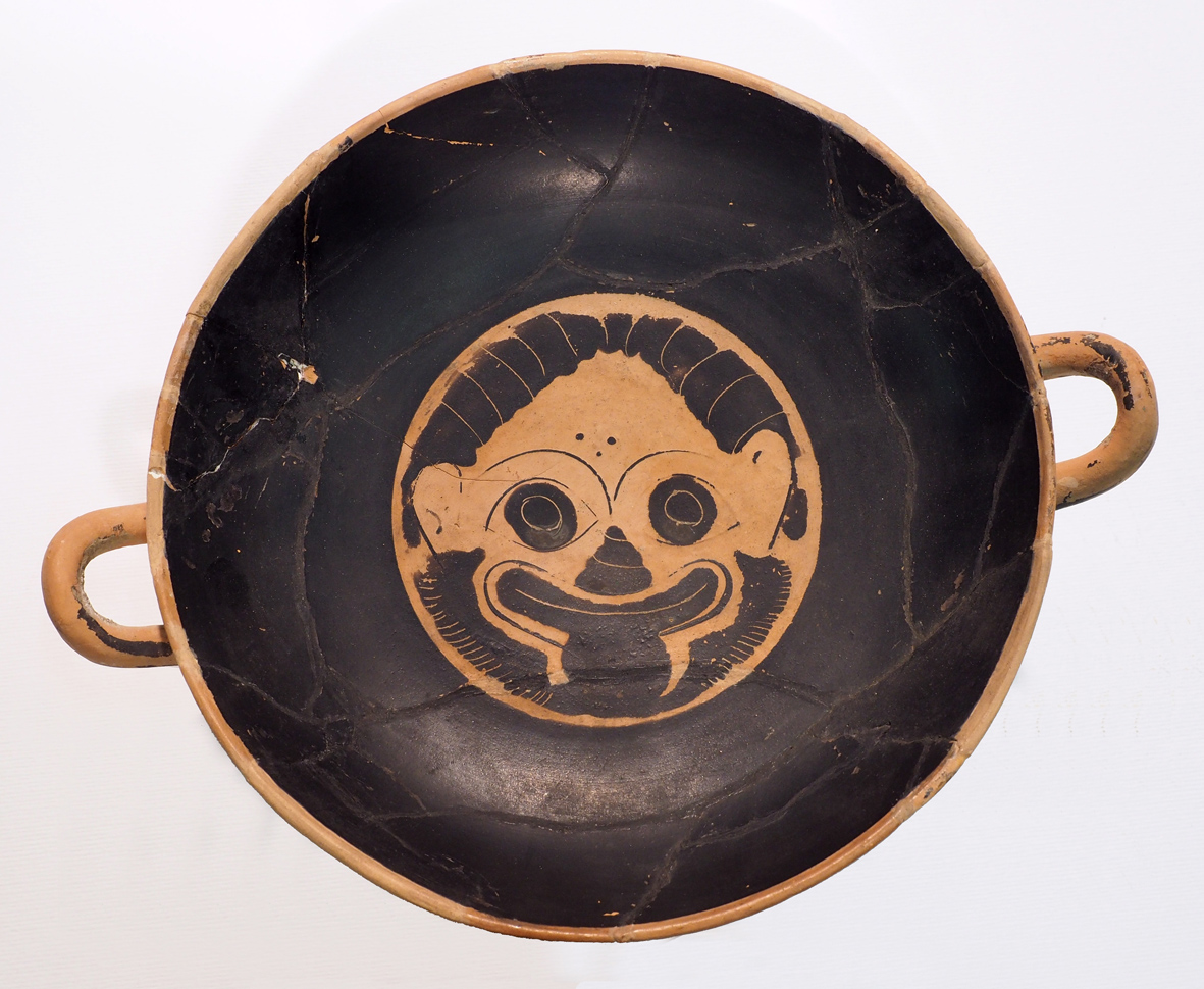 Kylix attica a figure nere, ceramica, epoca preromana