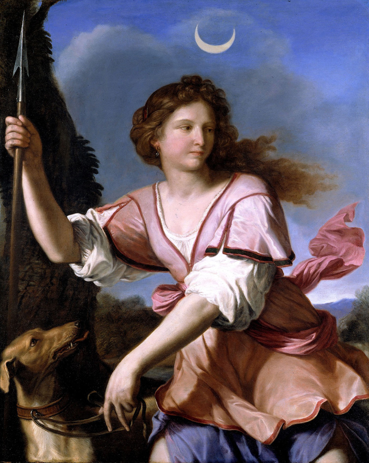 Guercino, Diana cacciatrice (1658) Guercino, Diana cacciatrice (1658)