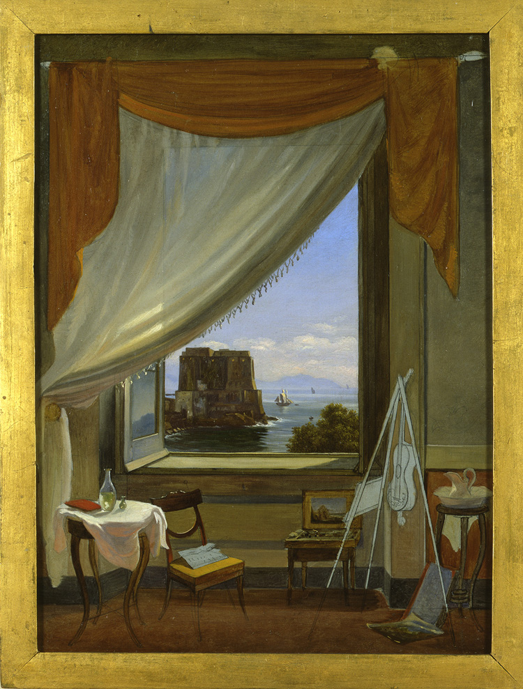 Massimo D’Azeglio, Lo studio del pittore a Napoli (1827 circa; Torino, GAM – Galleria Civica d’Arte Moderna e Contemporanea)
