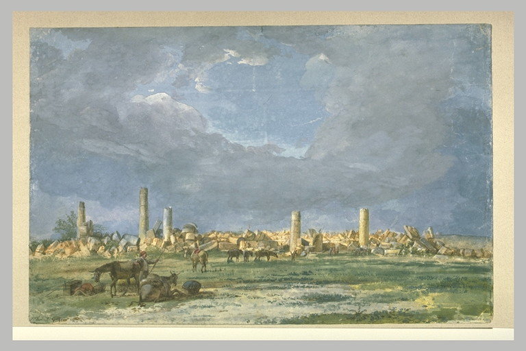 Jean Pierre Houël, Rovine del tempio grande di Selinunte