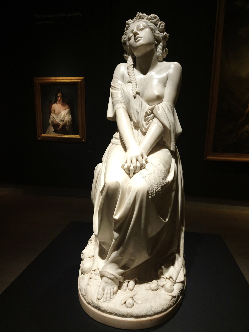 Gaetano Motelli, La sposa dei Sacri Cantici (1854; marmo, 140 × 55 × 75 cm - Collezione Litta) 