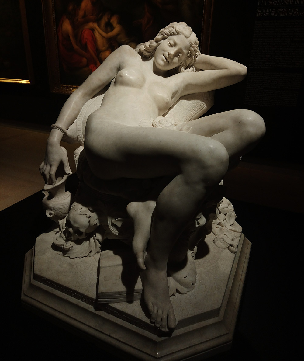Torquato Della Torre, L’orgia (1851-1854; marmo, 111 × 96 × 105,5 cm - Verona, Galleria d’Arte Moderna Achille Forti) 