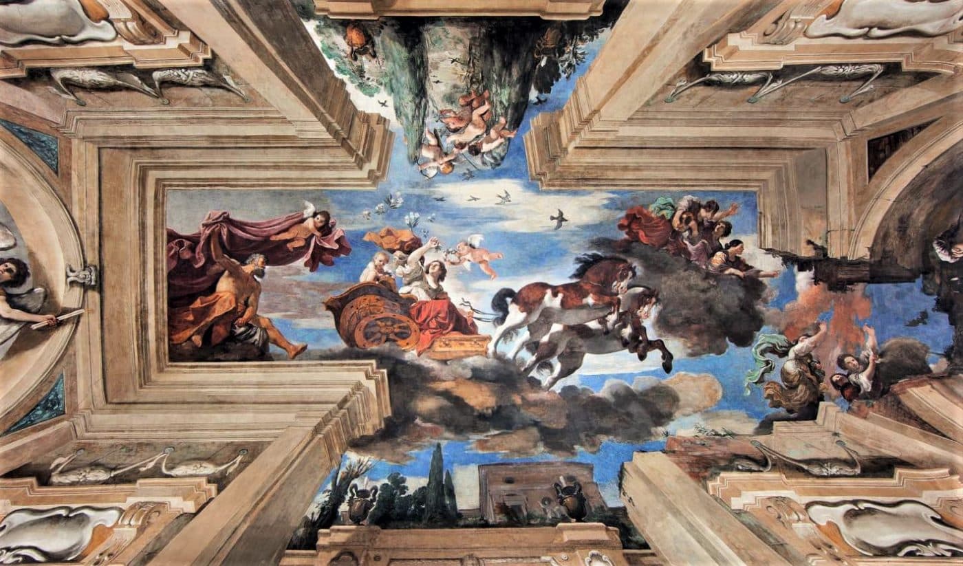 Guercino, Aurora (1621; affresco; Roma, Casino Ludovisi) 