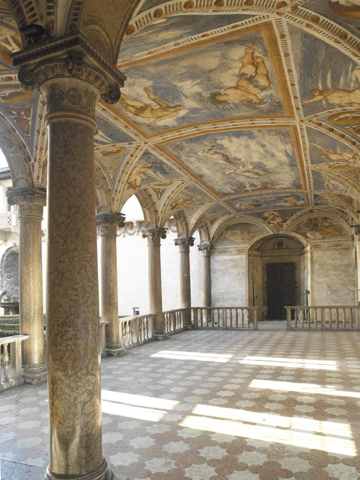 La Loggia del Romanino, dettaglio 