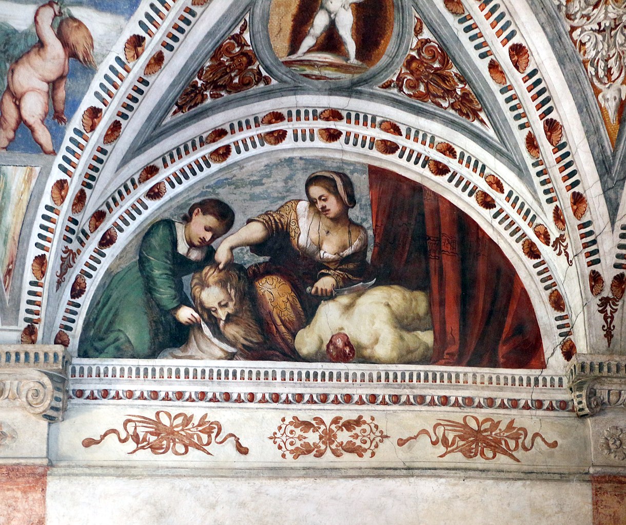 Loggia del Romanino, dettaglio: Giuditta e Oloferne. Ph. Credit Francesco Bini 