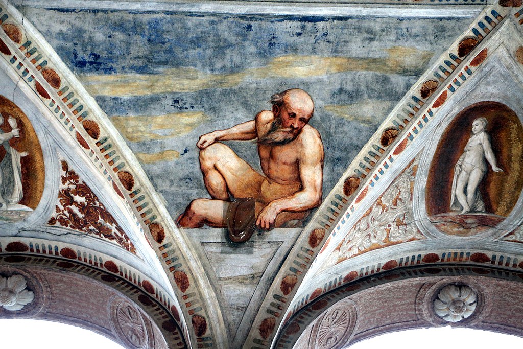 Loggia del Romanino, dettaglio: nudo. Ph. Credit Francesco Bini 