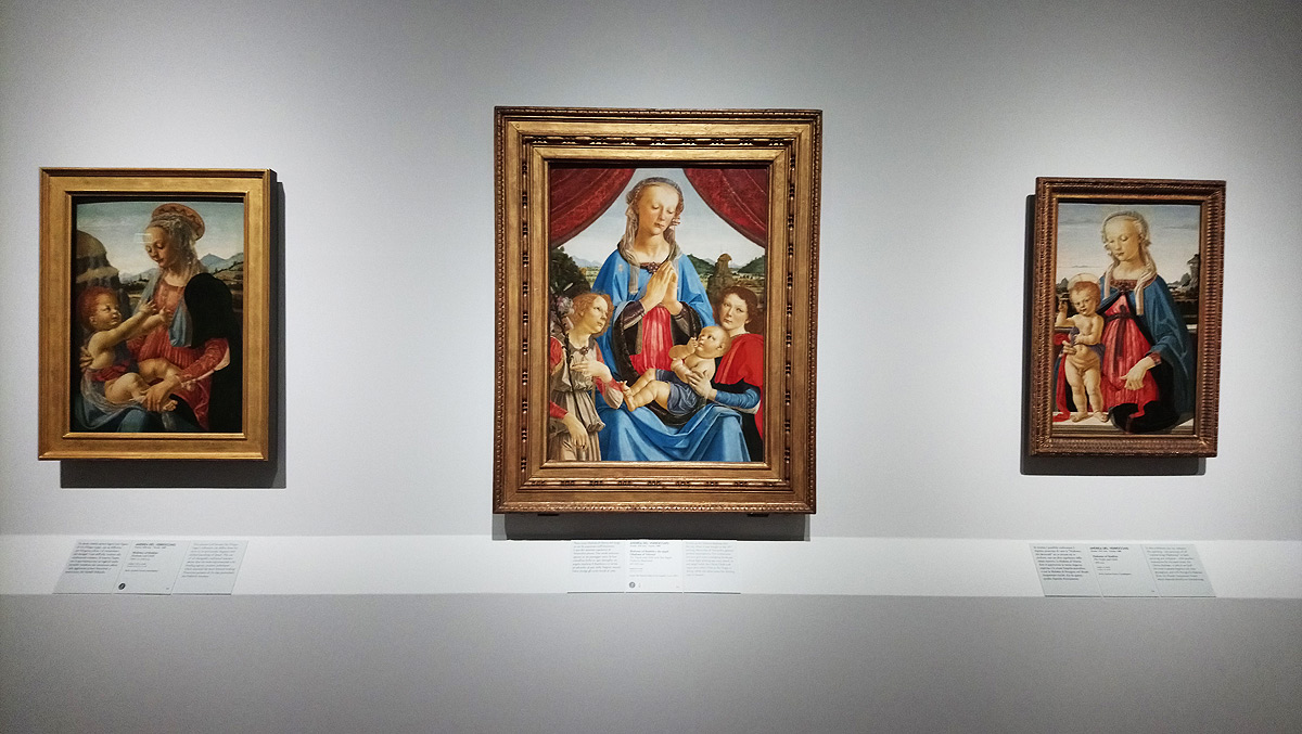 Una sala della mostra Verrocchio. Il maestro di Leonardo 