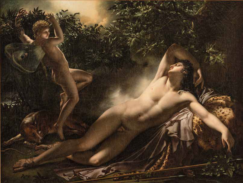 Anne-Louis Girodet, Il sonno di Endimione (1791; olio su tela, 90 x 117,5 cm; Montargis, Musée Girodet)
