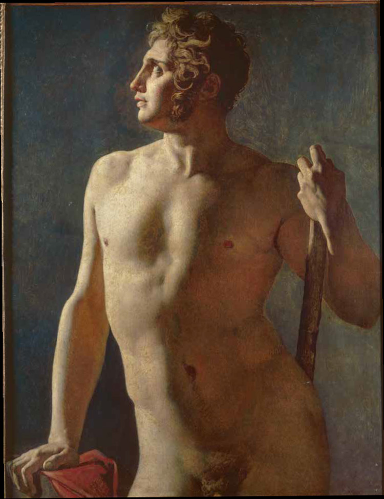Jean-Auguste-Dominique Ingres, Torso maschile (1801; olio su tela, 102 x 80 cm; Parigi, Beaux-Arts de Paris)
