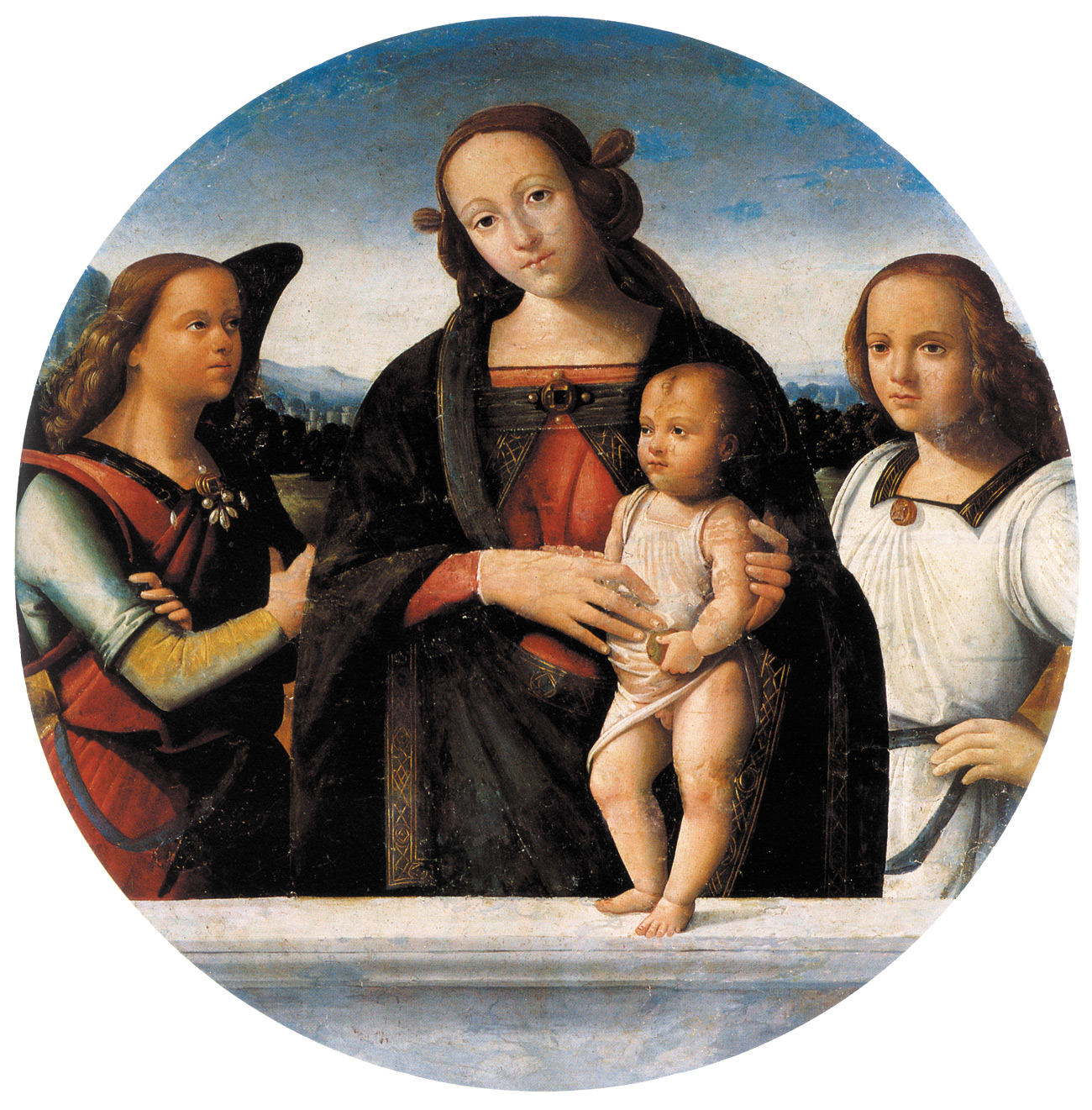 Johannes Hispanus, Madonna con il Bambino e due angeli (Tondo Chigi), ubicazione ignota 