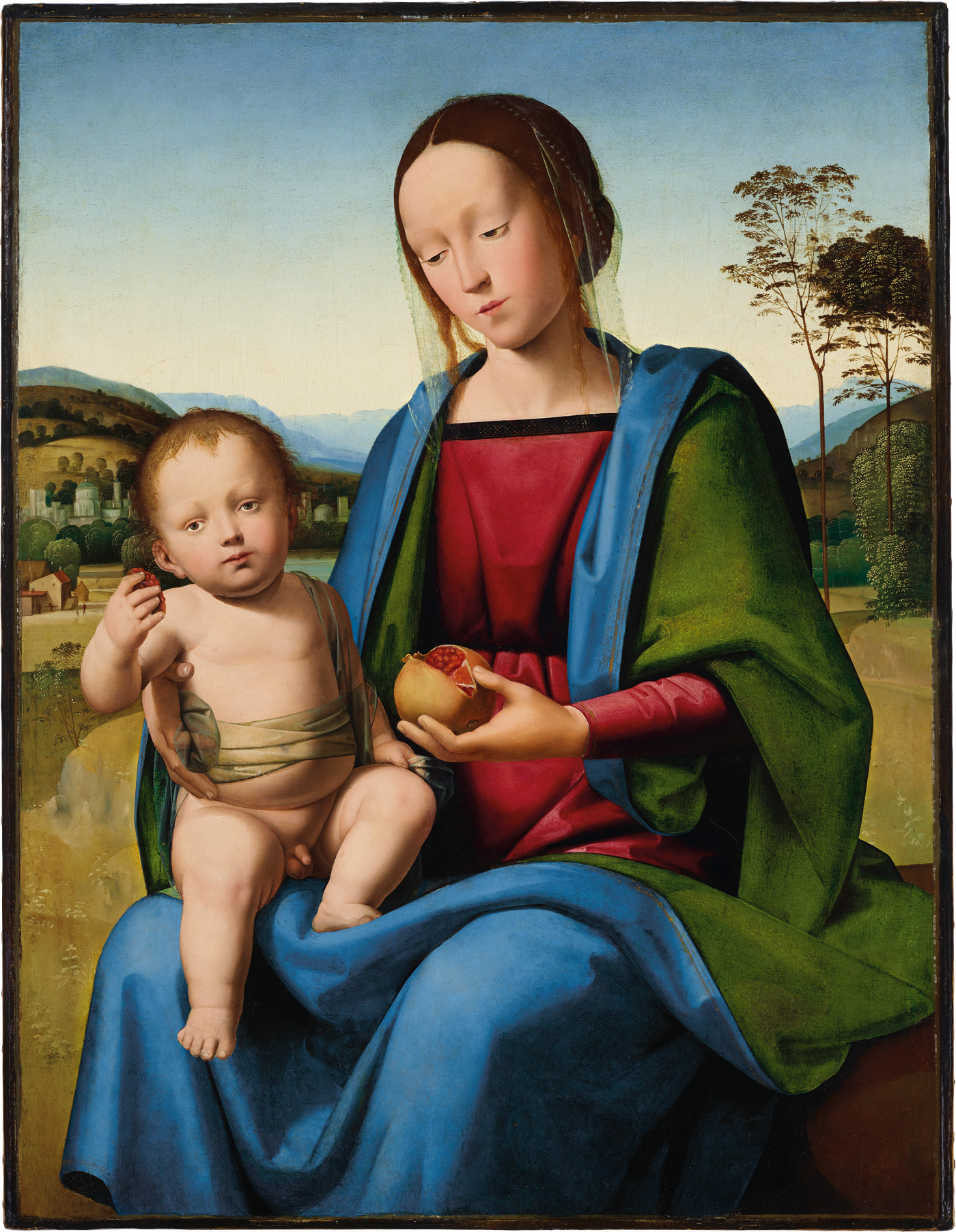 Johannes Hispanus, Madonna con il Bambino e una melagrana (già New York, Christie’s) 
