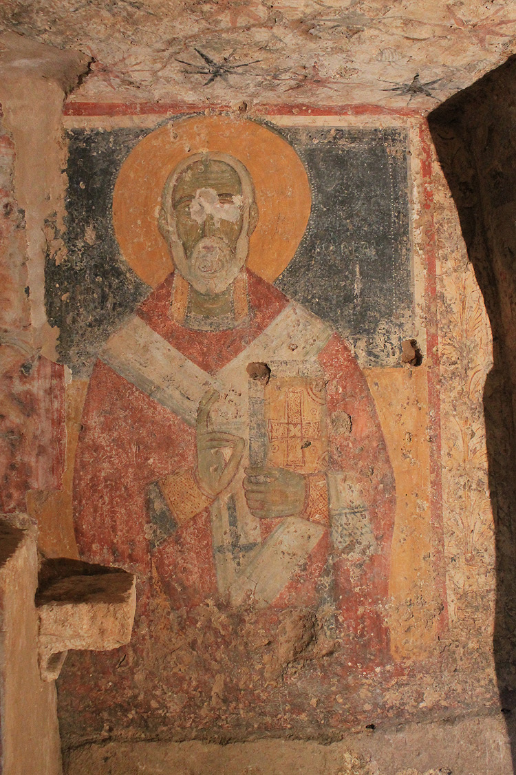 San Nicola (metà XIV secolo; Ugento, cripta del Crocifisso) 