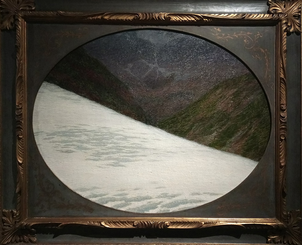 Angelo Morbelli, Il ghiacciaio dei forni (1910-1912; olio su tela, 75 x 94 cm; Milano, collezione privata)
