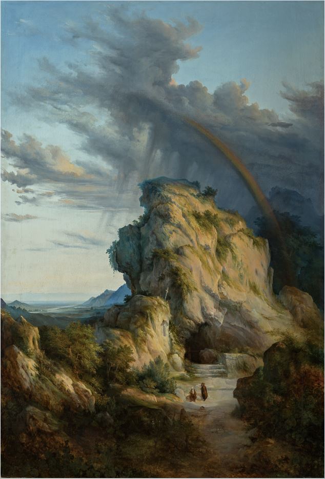 Antonio Fontanesi, Eremo dopo il temporale (1845-1847 circa; olio su tela, 180 x 118 cm; Reggio Emilia, Collezione Fondazione Manodori)
 