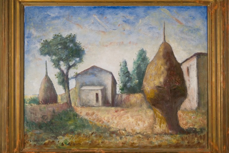 Carlo Carrà, Pagliai (1929; olio su tela, 69 x 90 cm; Piacenza, Galleria d'Arte Moderna Ricci Oddi)
 