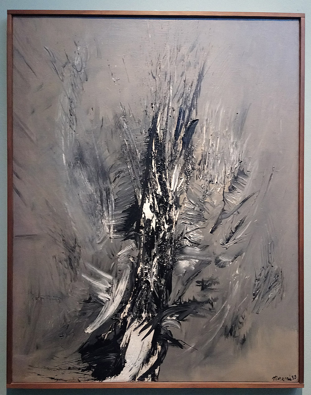 Mattia Moreni, Sole e rovo (1956; olio su tela, 170 x 100 cm; Collezione privata)
 