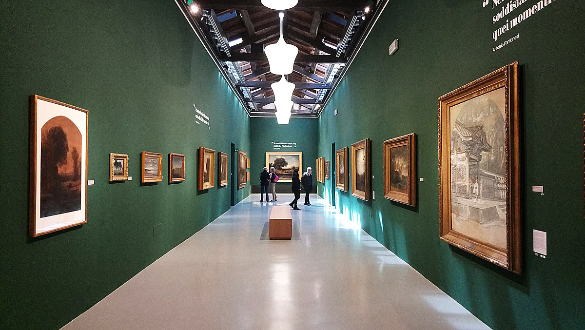 Sala della mostra Antonio Fontanesi e la sua eredità a Reggio Emilia, Palazzo dei Musei
 