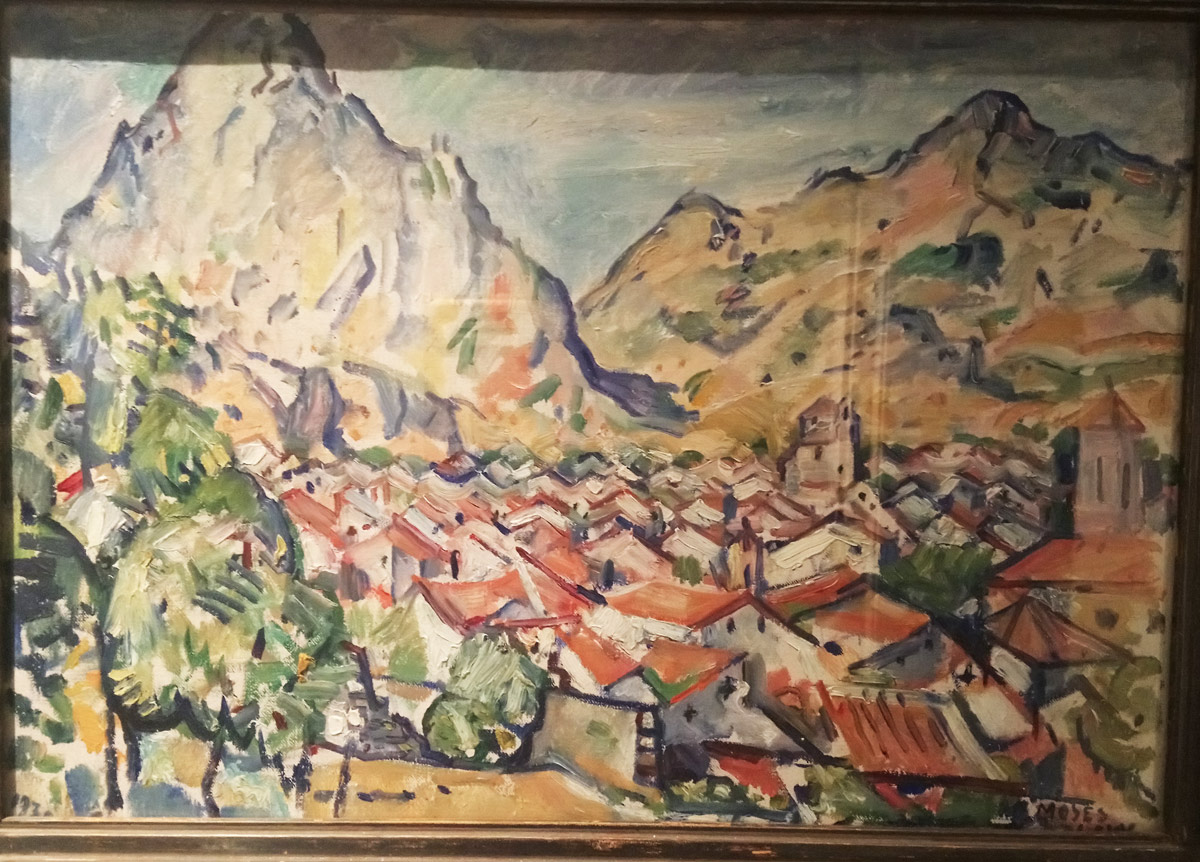 Moses Levy, Spagna (1930; olio su tela applicato su cartoncino, 32,5 x 46,5 cm; Collezione privata) 