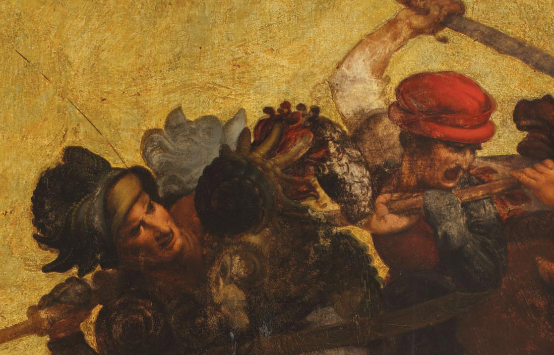 Dettagli della Tavola Doria: Francesco Piccinino e Niccolò Piccinino

