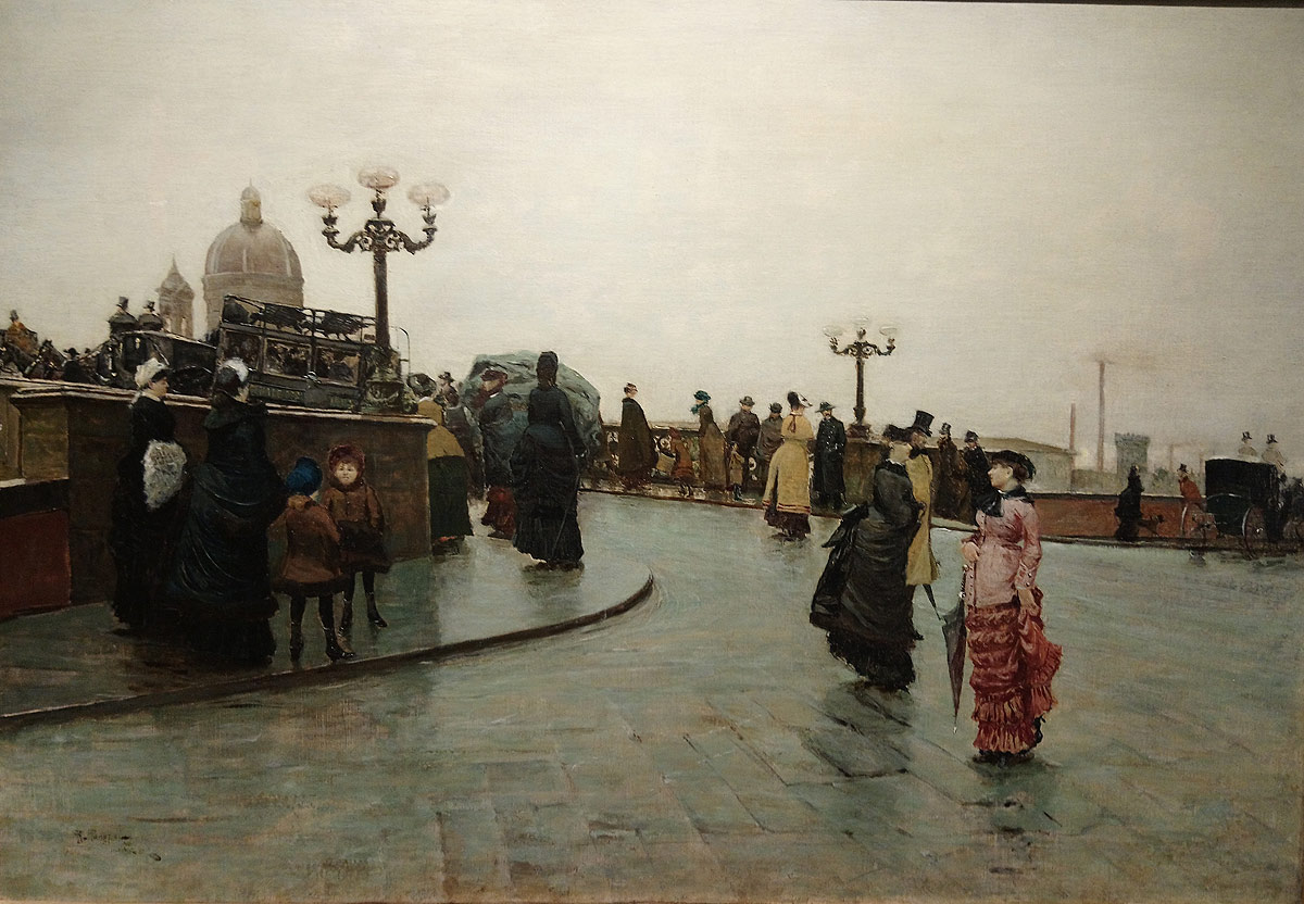 Ruggero Panerai, Ponte Santa Trinita (1885 circa; olio su tela, 45 x 66 cm; Collezione privata) 