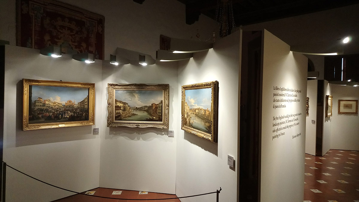 Sala della mostra La Firenze di Giovanni e Telemaco Signorini 