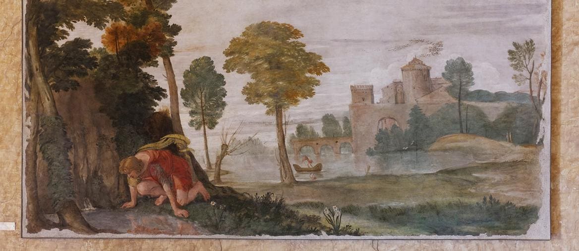 Domenichino, Narciso (1603-1604; affresto staccato, 143 x 267 cm; Roma, Palazzo Farnese)