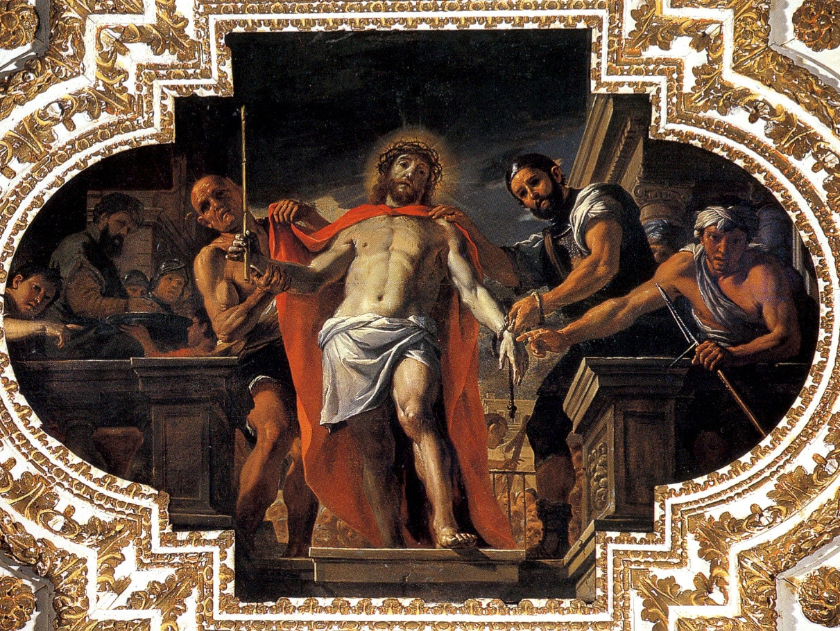 Mattia Preti, Ecce Homo (1679-1689; olio su tela, 227 x 350 cm; La Valletta, Oratorio di San Giovanni Decollato)
