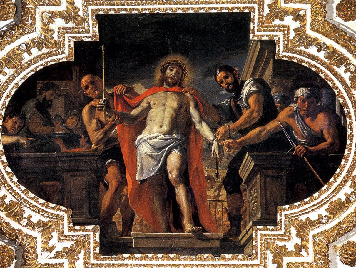 Mattia Preti, Ecce Homo (1679-1689; olio su tela, 227 x 350 cm; La Valletta, Oratorio di San Giovanni Decollato) 