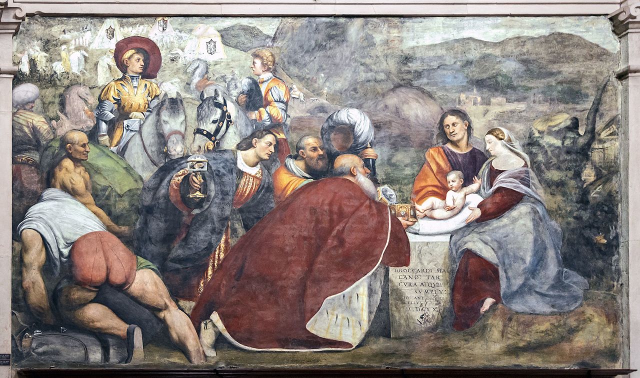 Giovanni Antonio de' Sacchis detto il Pordenone, Adorazione dei Magi (1520; affresco; Treviso, Duomo, Cappella Malchiostro) 