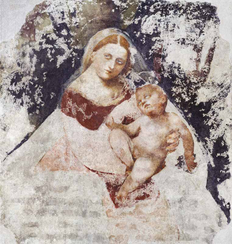 Giovanni Antonio de' Sacchis detto il Pordenone, Madonna della Loggia (1516; affresco, 153 x 133 cm; Udine, Civici Musei e Gallerie) 