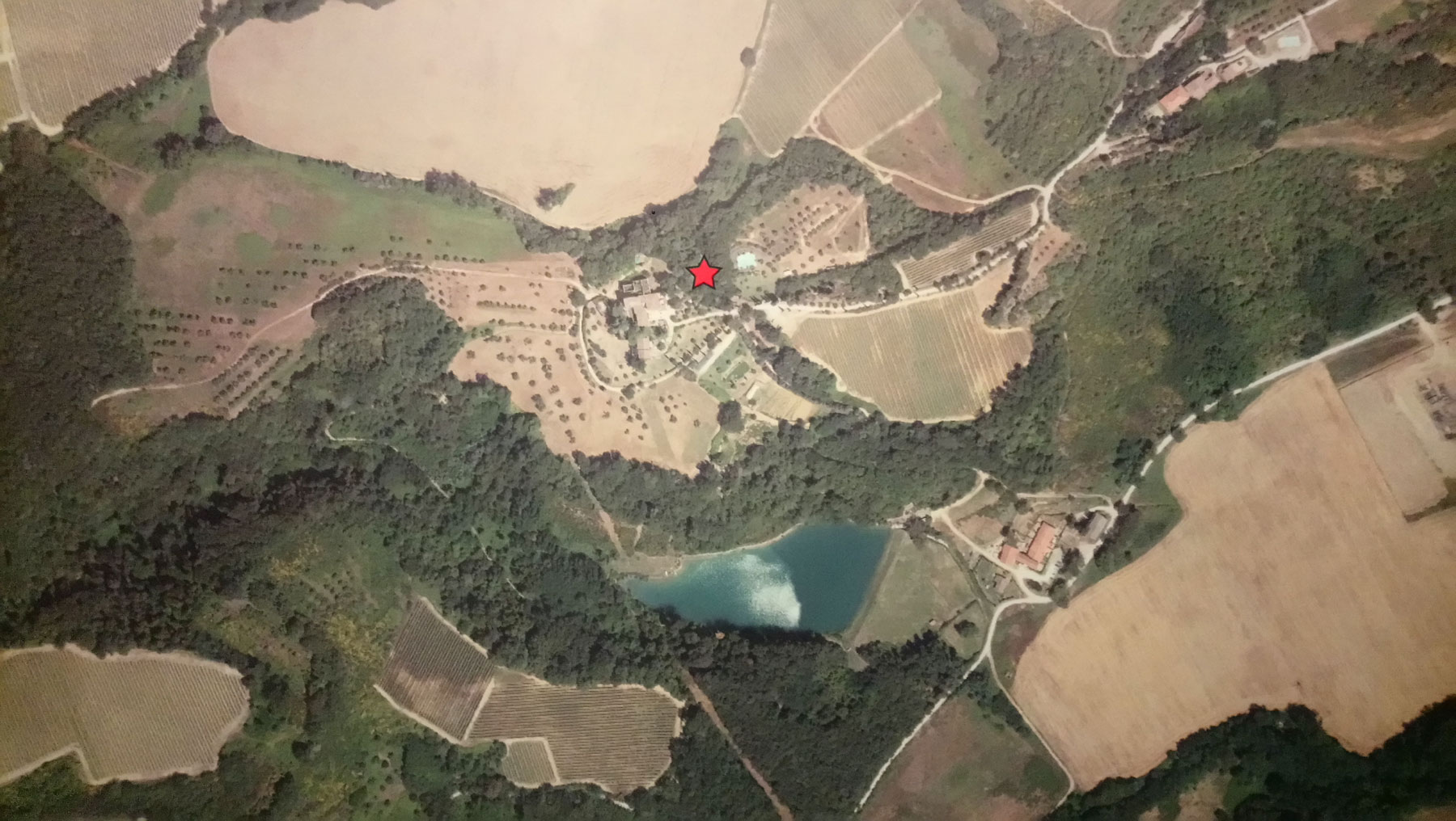 La zona del ritrovamento dell'Ombra di San Gimignano in località Torraccia di Chiusi
