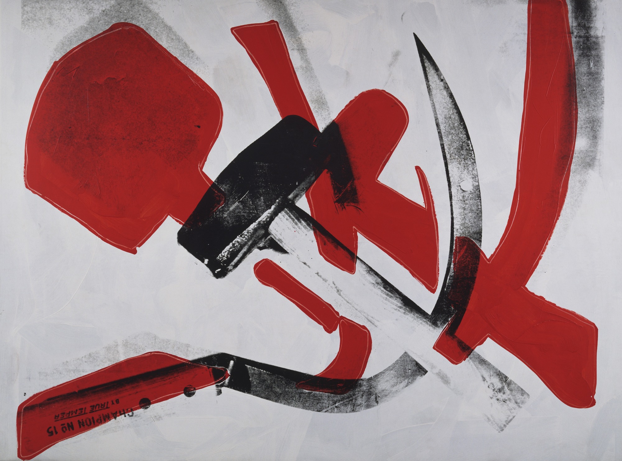 Andy Warhol, Hammer and Sickle (1976; New York, MoMA)