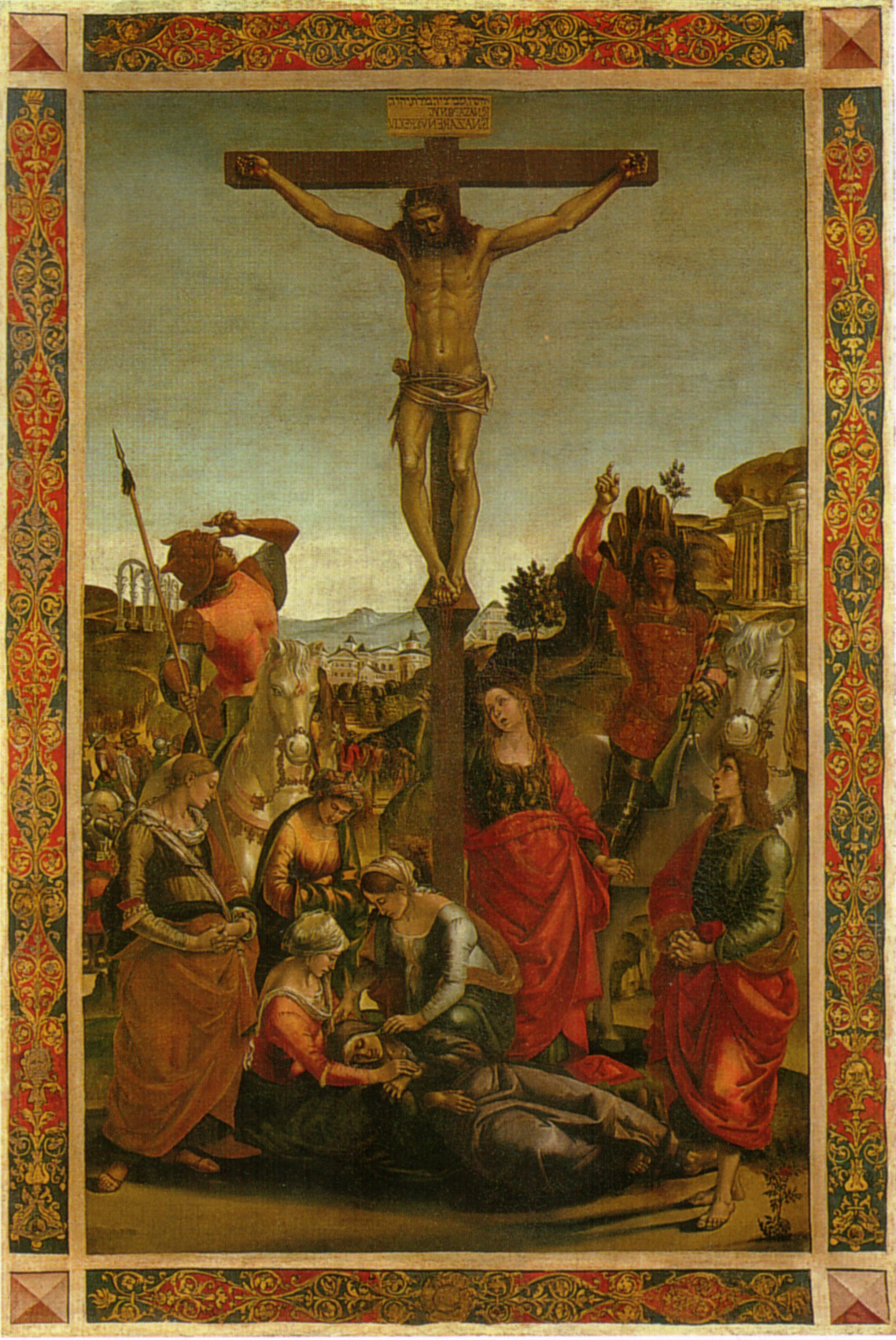 Luca Signorelli, Crocifissione (1494; olio su tela, 156 x 104 cm; Urbino, Galleria Nazionale delle Marche) 