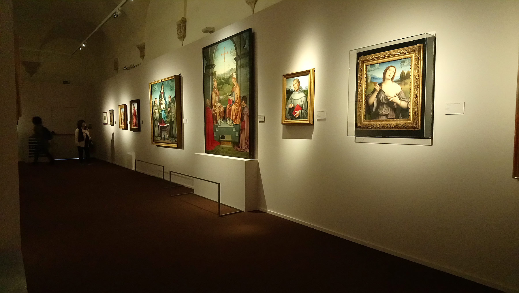 Sala della mostra Raffaello e gli amici di Urbino 