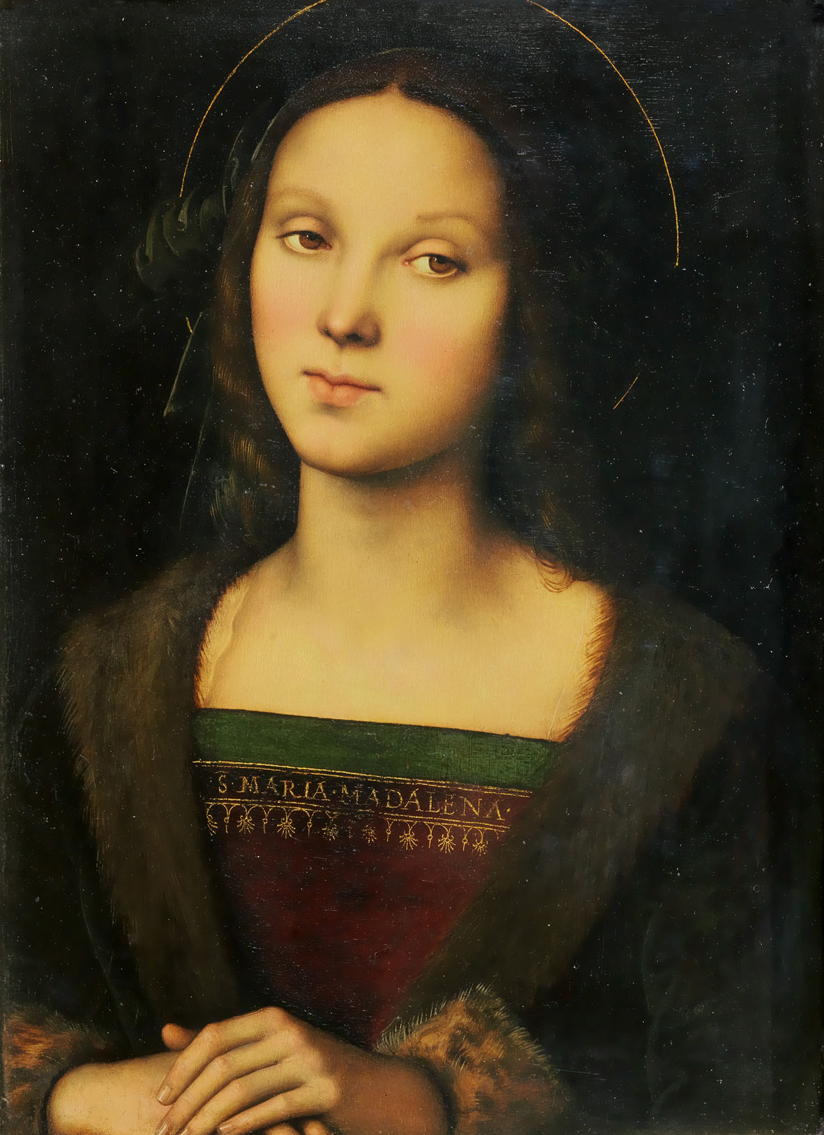 Perugino, Santa Maria Maddalena (1500 circa; olio su tavola; 47 x 35 cm; Firenze, Galleria Palatina di Palazzo Pitti) 