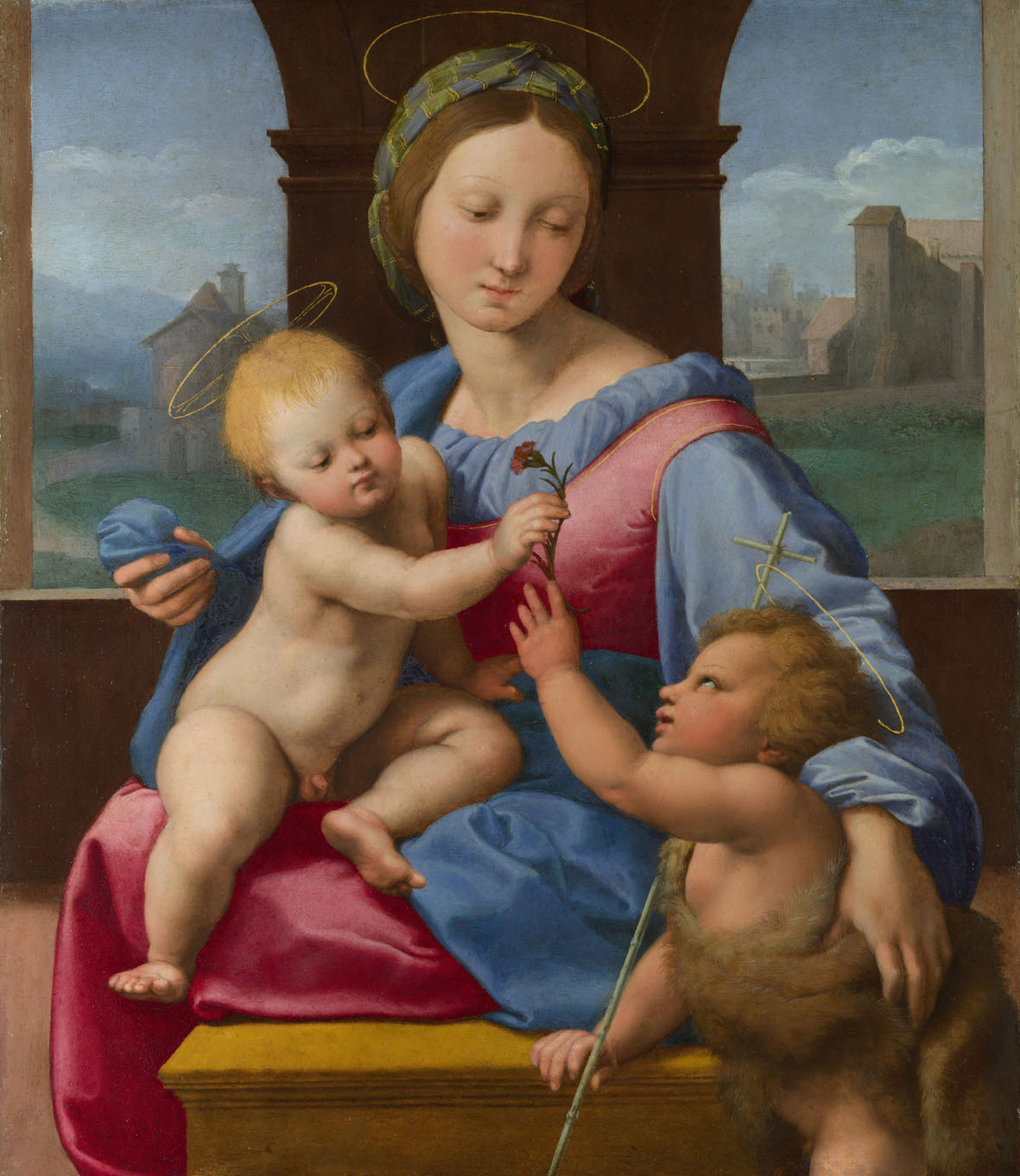 Raffaello, Madonna Aldobrandini (1512; olio su tavola, 38,9 x 32,9 cm; Londra, National Gallery) 