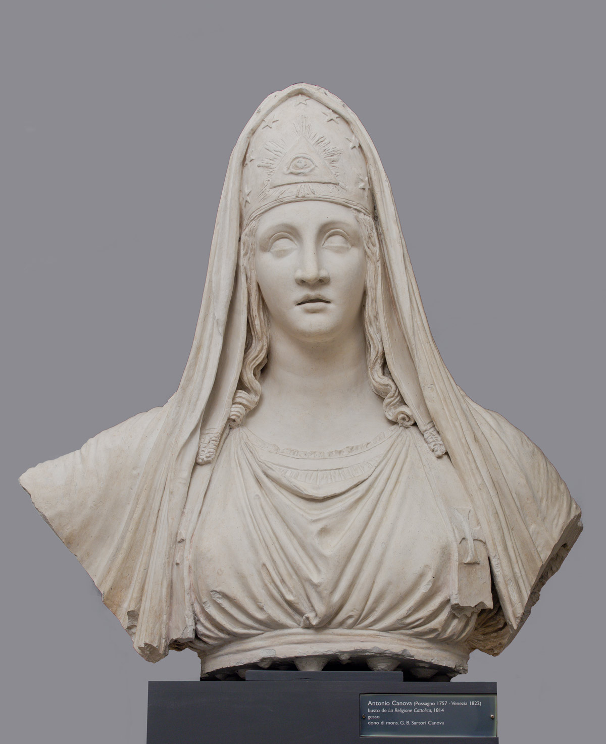 Antonio Canova, La Religione (1814/1815; gesso, 110 x 116 x 55 cm; Roma, Accademia Nazionale di San Luca) Antonio Canova, La Religione (1814/1815; gesso, 110 x 116 x 55 cm; Roma, Accademia Nazionale di San Luca)