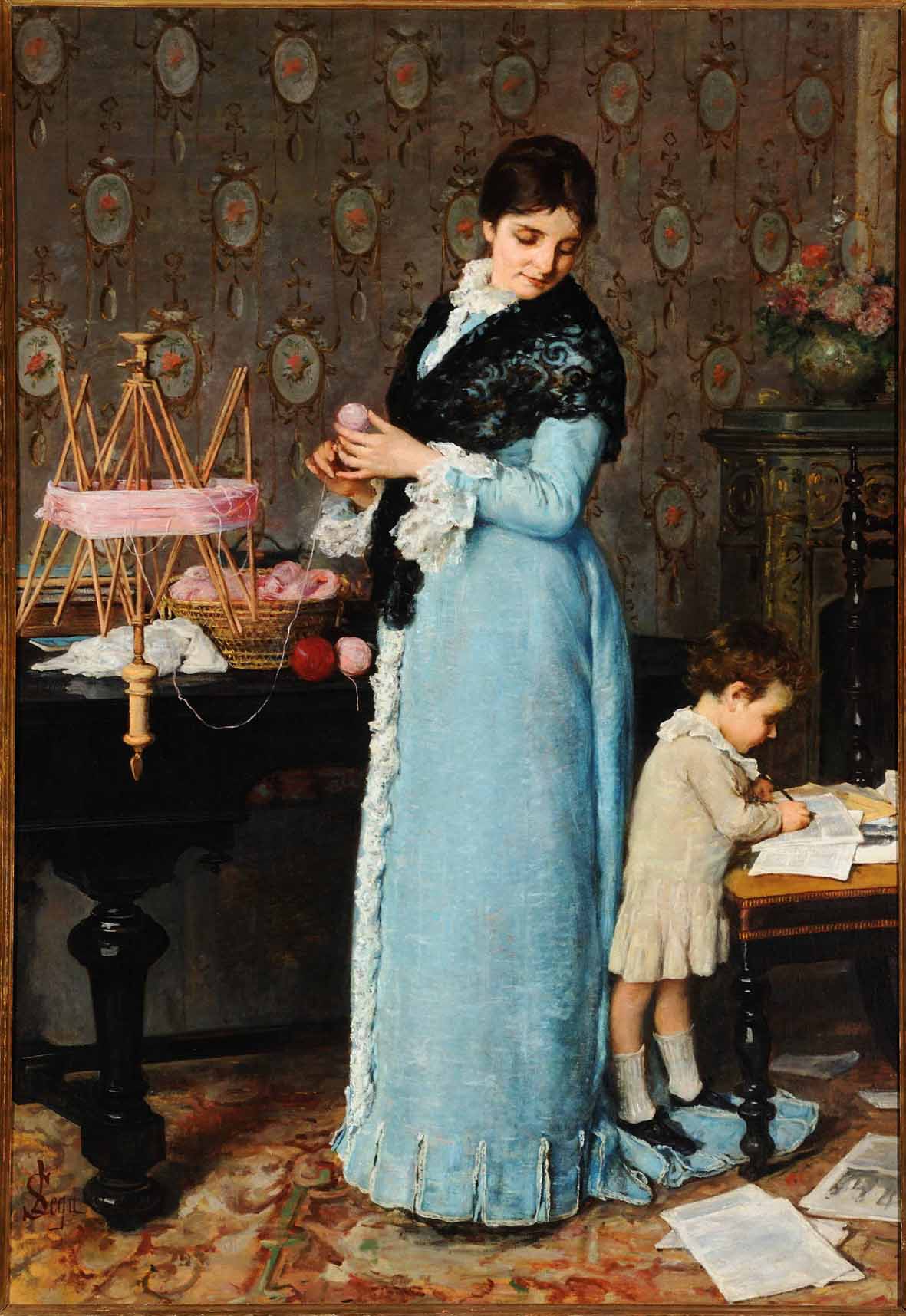 Silvestro Lega, Una madre Silvestro Lega, Una madre