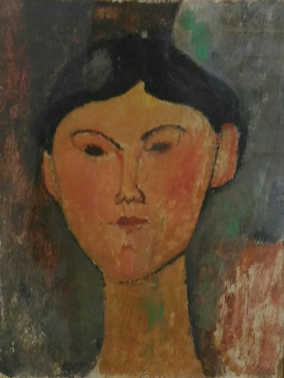 Amedeo Modigliani, Ritratto di Beatrice Hastings (1915; olio su tela, 43 x 35 cm; Milano, Museo del Novecento)