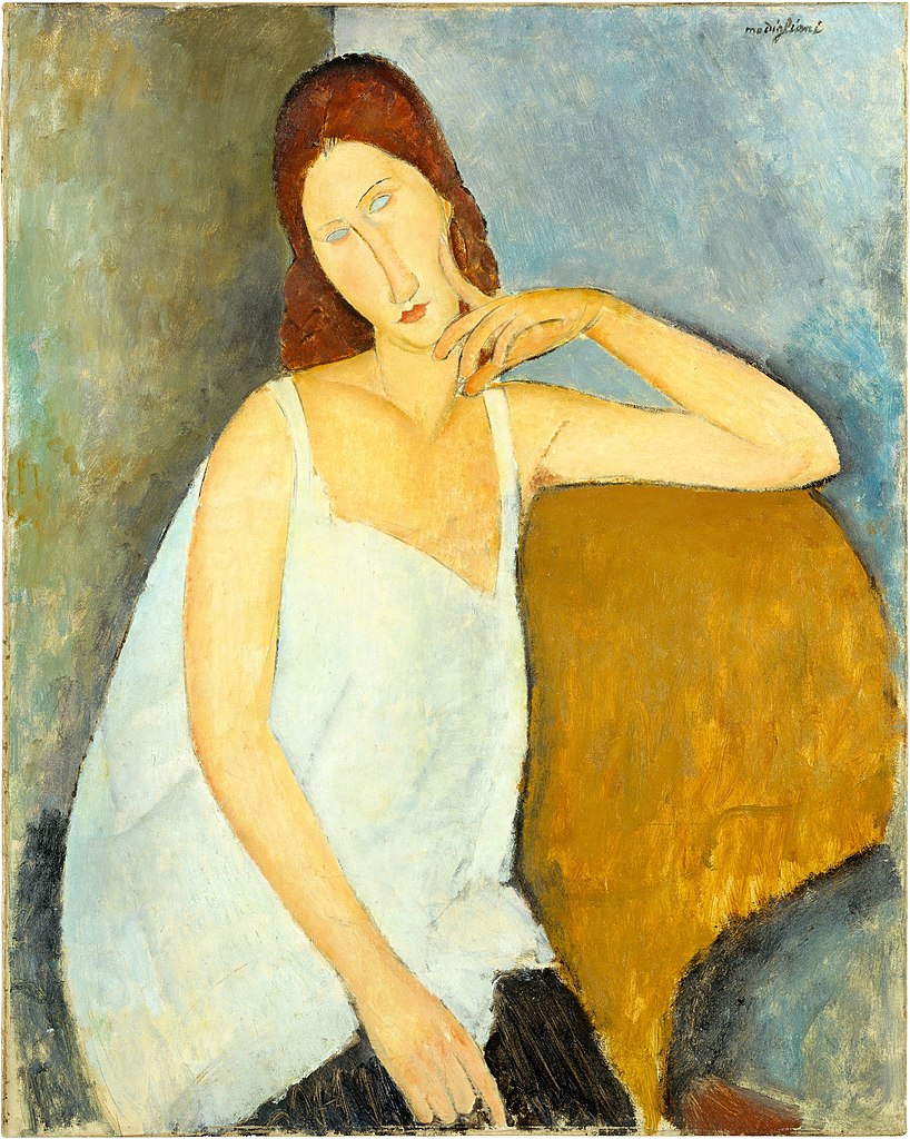 Amedeo Modigliani, Ritratto di Jeanne Hébuterne (1919; olio su tela, 91,4 x 73 cm; New York, Metropolitan Museum of Art)