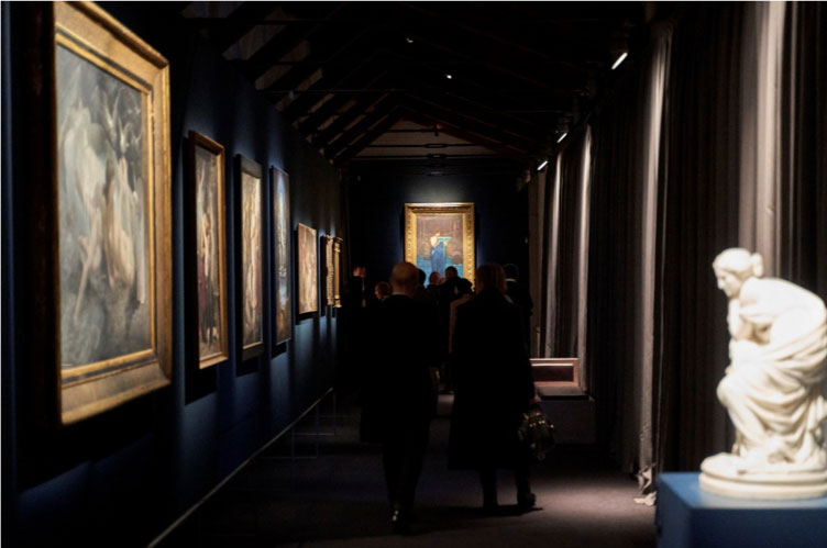 Sala della mostra Ulisse. L’arte e il mito a Forlì, Musei San Domenico, dal 15 febbraio al 21 giugno 2020
