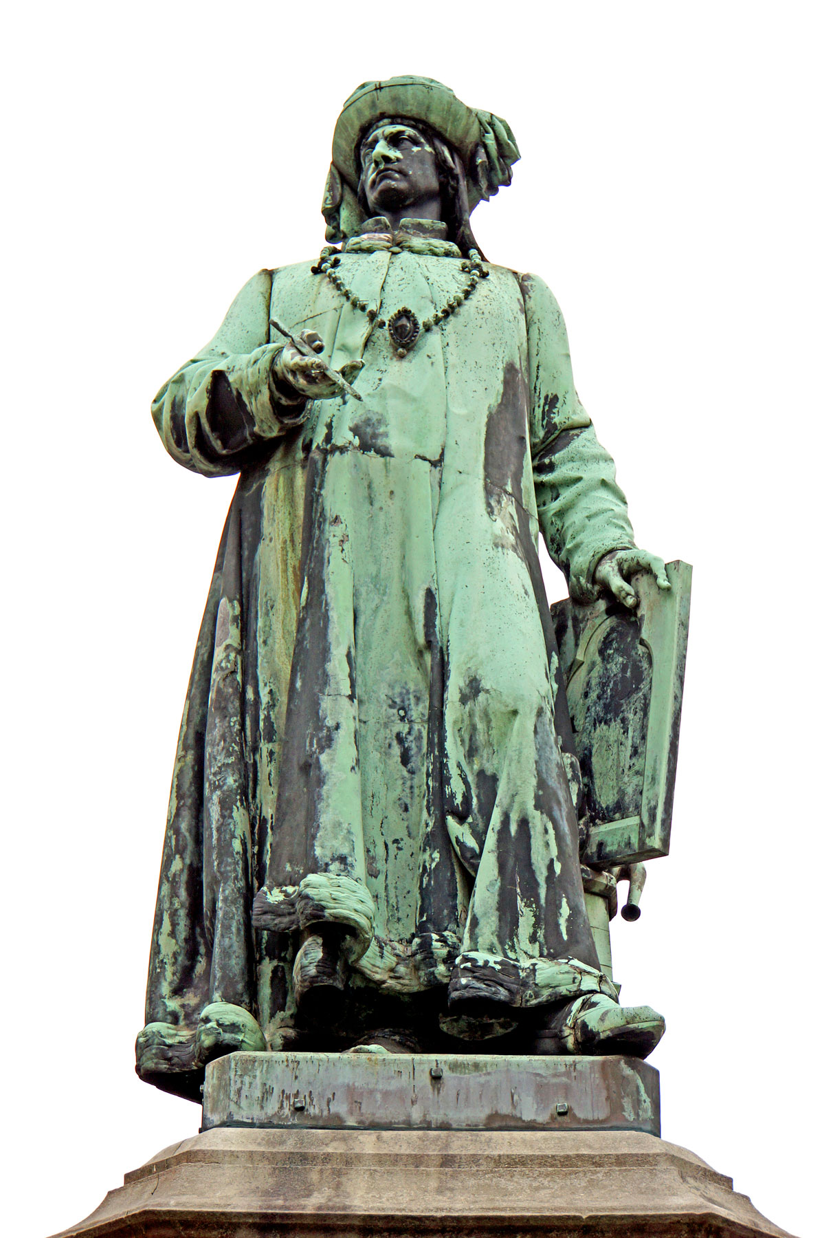 La statua di Jan van Eyck di Hendrik Pickery
