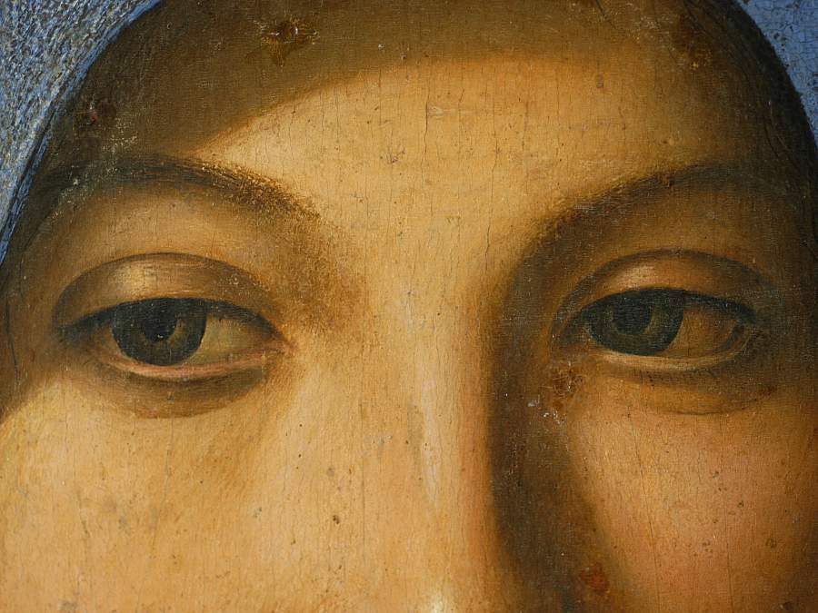 Antonello da Messina, Annunciata, dettaglio 