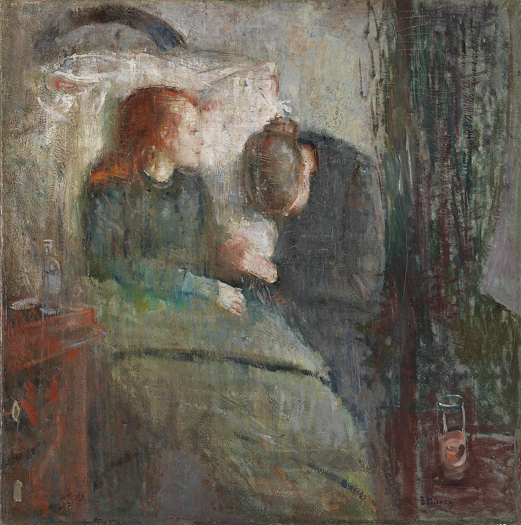 Edvard Munch, Bambina malata (1885-1886; olio su tela, 120 x 118,5 cm; Oslo, Nasjonalmuseet) 