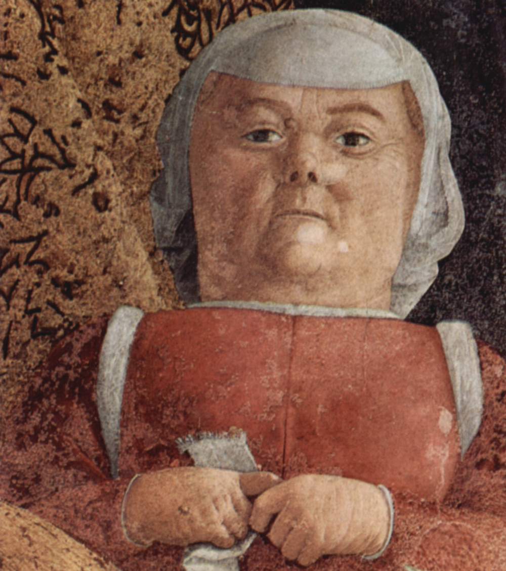 La nana dipinta da Andrea Mantegna nella Camera degli Sposi (Mantova, Castello di San Giorgio) 